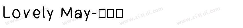 Lovely May字体转换